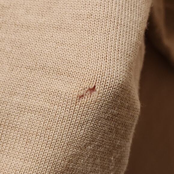 The Reset R Label Women’s Medium 100% Wool Beige Cropped Neutral Sweater - Picture 9 of 11